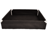 Black GeoPlanter and Tray Liner 48" x 48" x 12"