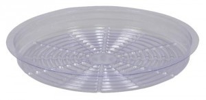 	 Gro Pro Premium Clear Plastic Saucer 12 in